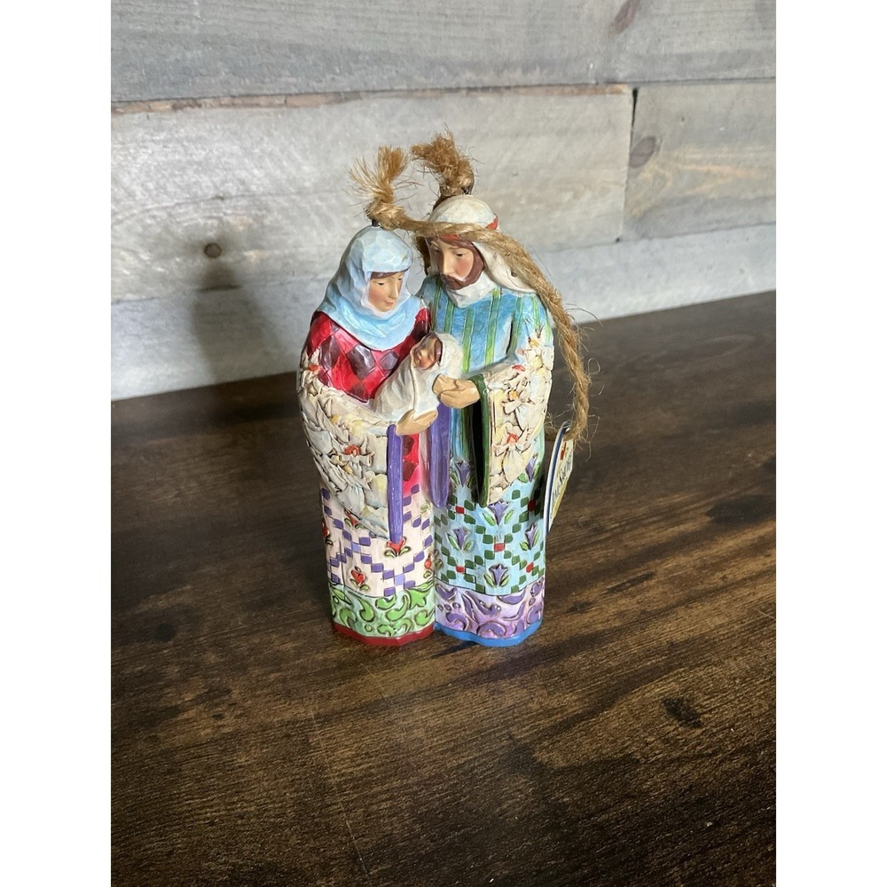 Jim Shore Enesco Holy Family Christmas Ornament 2007
